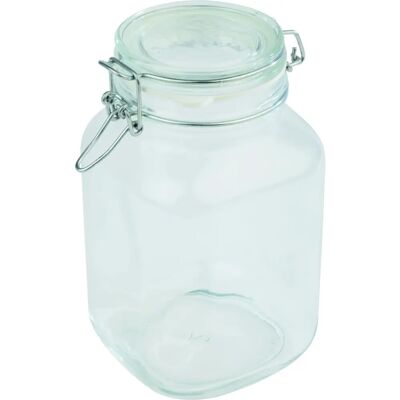 APS Üvegkanna légmentes fedelekkel - 12x12cm, 2L, 22cm magas APS Üvegkanna légmentes fedelekkel - 12x12cm, 2L, 22cm magas