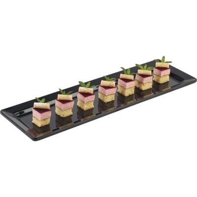 APS Serveringsbricka GN 2/4 -PURE- 53x16cm - Svart - Tålig melamin APS Serveringsbricka GN 2/4 -PURE- 53x16cm - Svart - Tålig melamin
