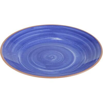 Plato de servir APS La Vida de Melamina - 32cm, Azul - Plato de servicio Plato de servir APS La Vida de Melamina - 32cm, Azul - Plato de servicio