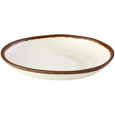 Assiette creuse Crocker en mélamine - 20,5cm - 0,5L - Crème - Publicité Assiette creuse Crocker en mélamine - 20,5cm - 0,5L - Crème - Publicité