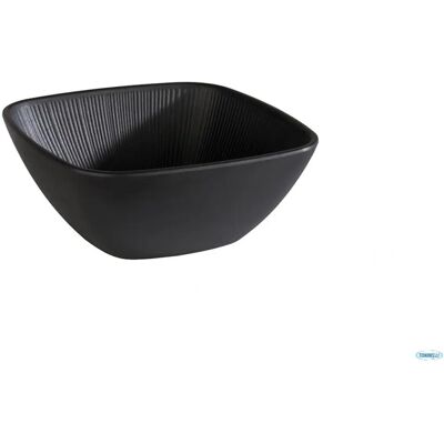 Bol carré noir NERO d'APS - 3,5L pour buffet et décoration Bol carré noir NERO d'APS - 3,5L pour buffet et décoration