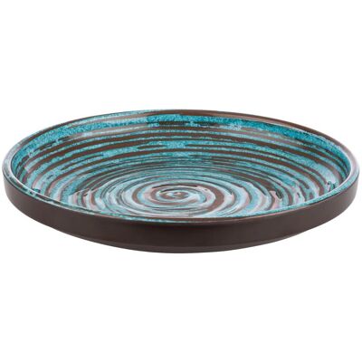 APS-Germany CANCUN Mélamine Bleu, Marron Assiette de Service - Serving Dish - Publicité APS-Germany CANCUN Mélamine Bleu, Marron Assiette de Service - Serving Dish - Publicité
