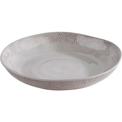 Assiette APS FOOTMARK - Diamètre 240 mm - Blanc/Gris Assiette APS FOOTMARK - Diamètre 240 mm - Blanc/Gris