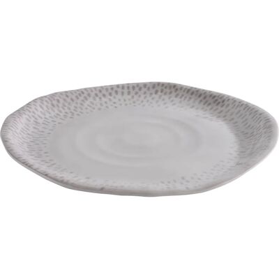 Assiette APS FOOTMARK - Diamètre 210mm - Blanc/Gris Assiette APS FOOTMARK - Diamètre 210mm - Blanc/Gris