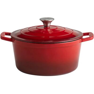 APS Stars Olla de hierro fundido 4L Rojo - Utensilios de cocina APS Stars Olla de hierro fundido 4L Rojo - Utensilios de cocina