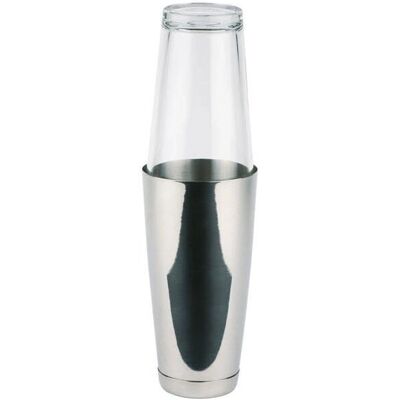 APS Boston Shaker per Cocktail - Acciaio inox e vetro - 700ml APS Boston Shaker per Cocktail - Acciaio inox e vetro - 700ml