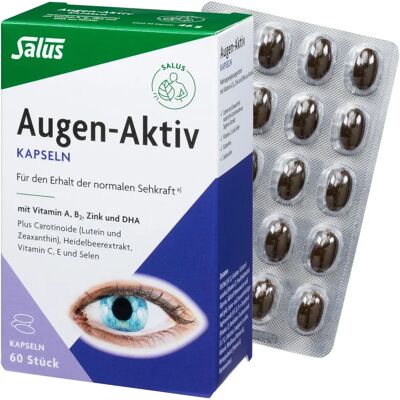 Salus Vitamin + Mineralien Augen-Kapseln für normale Sehkraft - Nahrungsergänzungsmittel Salus Vitamin + Mineralien Augen-Kapseln für normale Sehkraft - Nahrungsergänzungsmittel