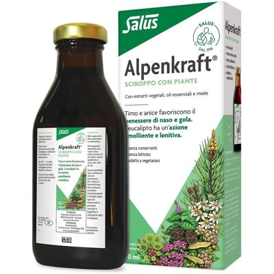 Sciroppo alle erbe Salus Alpenkraft - Bocca e Gola - 250ml Sciroppo alle erbe Salus Alpenkraft - Bocca e Gola - 250ml