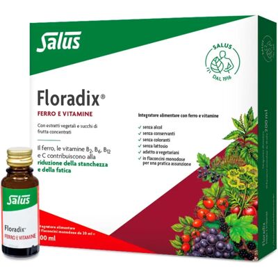 Salus Floradix Integratore di Ferro e Vitamine - 10 Vial Salus Floradix Integratore di Ferro e Vitamine - 10 Vial