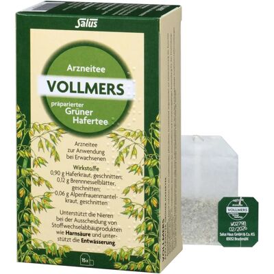 VOLLMERS - präparierter Grüner Hafertee - Haferkraut - Brennnesselblätter - Herbal tea VOLLMERS - präparierter Grüner Hafertee - Haferkraut - Brennnesselblätter - Herbal tea