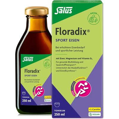 Salus Pharma GmbH Floradix Sport Eisen Tonikum - Unterstützt Energie & Muskelfunktion Salus Pharma GmbH Floradix Sport Eisen Tonikum - Unterstützt Energie & Muskelfunktion