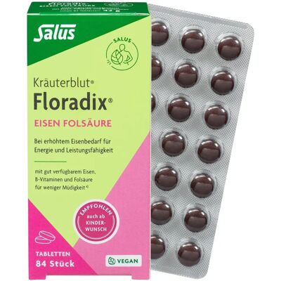 SALUS Pharma GmbH Floradix Eisen Folsäure Tabletten - Nahrungsergänzung SALUS Pharma GmbH Floradix Eisen Folsäure Tabletten - Nahrungsergänzung