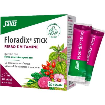 Salus Floradix Stick - Integratore di Ferro e Vitamine - 20 pezzi Salus Floradix Stick - Integratore di Ferro e Vitamine - 20 pezzi