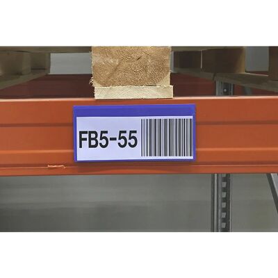 KaiserKraft Bolsas para Etiquetas Azules - Label Pockets con Tiras Magnéticas KaiserKraft Bolsas para Etiquetas Azules - Label Pockets con Tiras Magnéticas