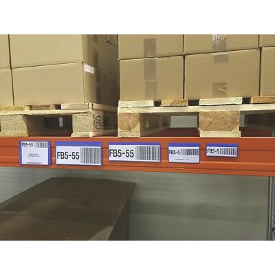 KaiserKraft Capas para etiquetas - 50 unids - Faixa magnética - 110x50mm - Amarelo KaiserKraft Capas para etiquetas - 50 unids - Faixa magnética - 110x50mm - Amarelo