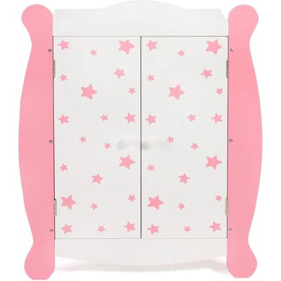 CHIC2000 Sterne Pink Puppen-Kleiderschrank - Puppenkleiderschrank CHIC2000 Sterne Pink Puppen-Kleiderschrank - Puppenkleiderschrank