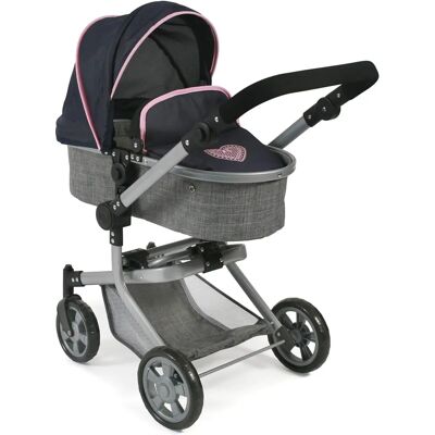 Sieglinde Bayer Combi Puppenwagen - Puppenwagen, Marine-Grau, Baby-Kinderwagen Sieglinde Bayer Combi Puppenwagen - Puppenwagen, Marine-Grau, Baby-Kinderwagen