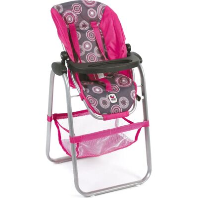 Bayer Chic 2000 Chaise Haute Pour Poupée Rose Fuchsia - Chaise Haute pour Poupée - Publicité Bayer Chic 2000 Chaise Haute Pour Poupée Rose Fuchsia - Chaise Haute pour Poupée - Publicité
