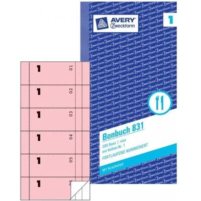 Avery 831 Jegyzetfüzet - 300 kupon - Rózsaszín - Jegyzetfüzet Avery 831 Jegyzetfüzet - 300 kupon - Rózsaszín - Jegyzetfüzet