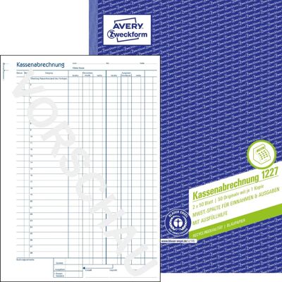 Újrahasznált Nyugtázó Papír Avery Zweckform - A4, 2x50 lap Újrahasznált Nyugtázó Papír Avery Zweckform - A4, 2x50 lap