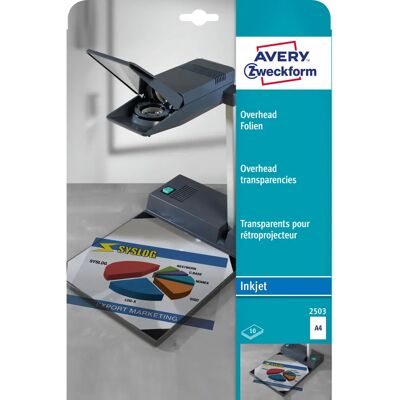 Fogli Trasparenti Avery Zweckform - A4, 10 fogli Fogli Trasparenti Avery Zweckform - A4, 10 fogli