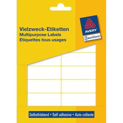 Avery 3340 Selvklebende etiketter - Rektangel rund - 392 stk Avery 3340 Selvklebende etiketter - Rektangel rund - 392 stk