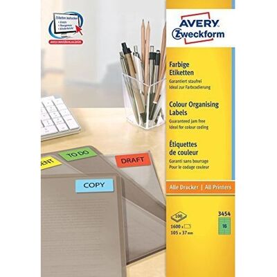 Etykiety zielone Avery Zweckform 3454 - Etykiety do drukarek Etykiety zielone Avery Zweckform 3454 - Etykiety do drukarek