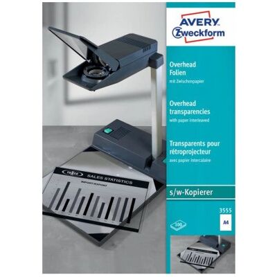 Avery 3555 Transparent Laserfilm - A4 Avery 3555 Transparent Laserfilm - A4