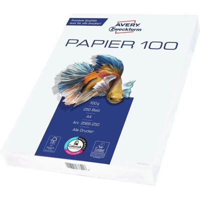 Avery Zweckform 2566-250 Weiß Inkjet-Papier - Druckpapier A4 Avery Zweckform 2566-250 Weiß Inkjet-Papier - Druckpapier A4