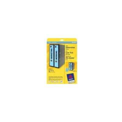 Avery L4753-20 Binder Labels - Blue, 61x297mm Avery L4753-20 Binder Labels - Blue, 61x297mm