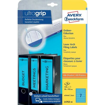 Avery Zweckform L4763-20 Fiók címkék - Folder Labels Avery Zweckform L4763-20 Fiók címkék - Folder Labels