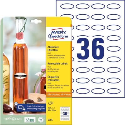Avery Zweckform 5086 Štítky - 360 Samolepicích Listů Avery Zweckform 5086 Štítky - 360 Samolepicích Listů