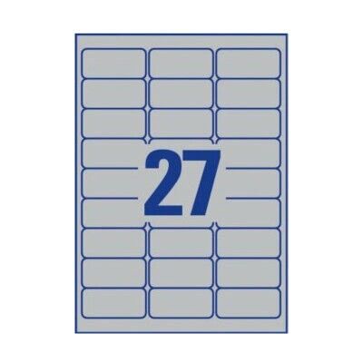 Avery Zweckform L6011-100 Silber Rechteckige Etiketten - Selbstklebend, 2700 Stk Avery Zweckform L6011-100 Silber Rechteckige Etiketten - Selbstklebend, 2700 Stk