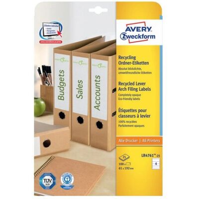Avery - LR4761-25 - 61 x 192 mm - 100 štítků - Štítek Avery - LR4761-25 - 61 x 192 mm - 100 štítků - Štítek