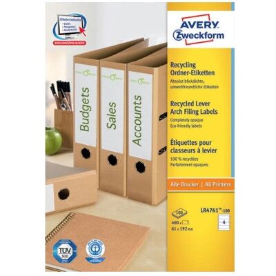 Avery LR4761-100 Étiquette Auto-adhésive - Rectangle Arrondi - Blanc - Étiquettes Avery LR4761-100 Étiquette Auto-adhésive - Rectangle Arrondi - Blanc - Étiquettes