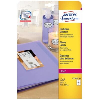 Avery L7769-40 Hochglanz-Etiketten - Labels Avery L7769-40 Hochglanz-Etiketten - Labels