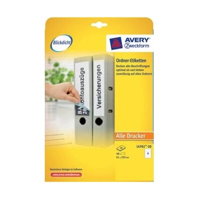 Etichette Stampante Bianche Avery Zweckform L4761-10 - Etichette per stampante Etichette Stampante Bianche Avery Zweckform L4761-10 - Etichette per stampante