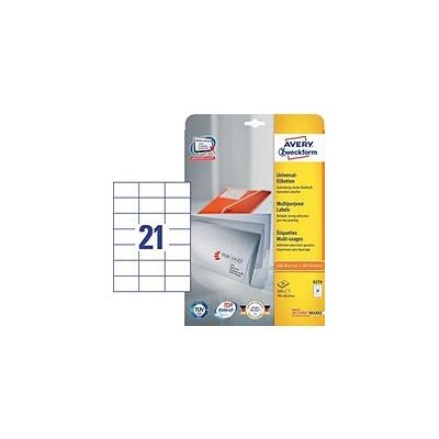 Etiquetas Brancas Avery 6174 - 70x42,3mm - 630 pcs Etiquetas Brancas Avery 6174 - 70x42,3mm - 630 pcs