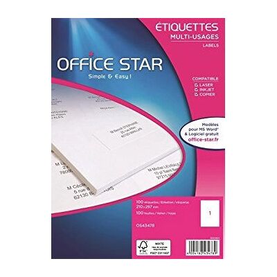 Etichette Rettangolari Autoadesive Office Star OS43478 - Etichette Etichette Rettangolari Autoadesive Office Star OS43478 - Etichette
