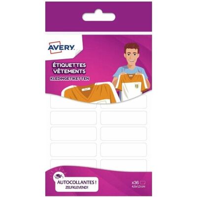 Avery ETVET36 Etichette autoadesive rettangolari bianche - Etichette Avery ETVET36 Etichette autoadesive rettangolari bianche - Etichette