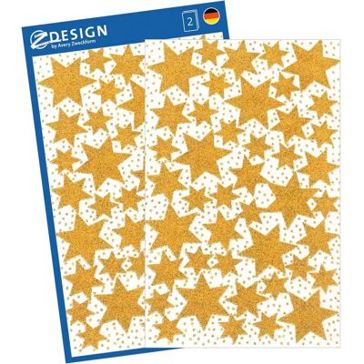 Z-Design Weihnachtsaufkleber Gold - 2 Bögen Z-Design Weihnachtsaufkleber Gold - 2 Bögen