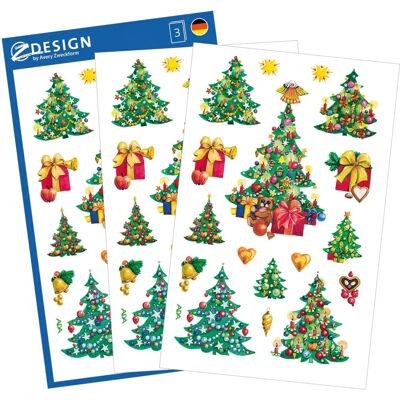 Z-Design Sticker Weihnachtsbäume - 10 Bogen Z-Design Sticker Weihnachtsbäume - 10 Bogen