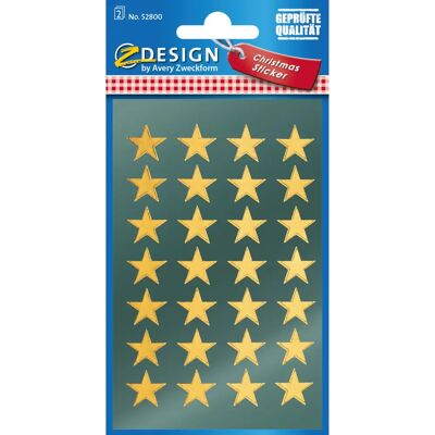 Étiquettes adhésives or Avery 52800 - Noël Z-Design 56 pcs - Publicité Étiquettes adhésives or Avery 52800 - Noël Z-Design 56 pcs - Publicité