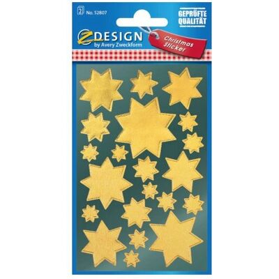Autocollants décoratifs dorés Avery 52807 - 42 pcs Autocollants décoratifs dorés Avery 52807 - 42 pcs