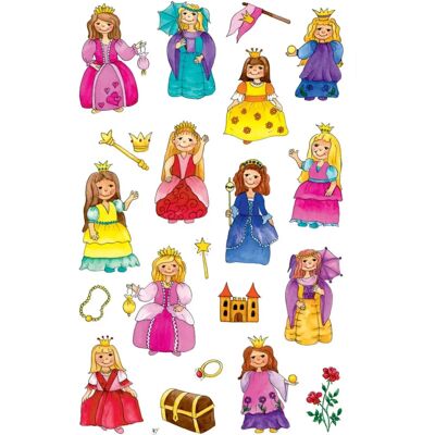 Z-Design Prinzessin Aufkleber - 3 Bögen, 60 Sticker Z-Design Prinzessin Aufkleber - 3 Bögen, 60 Sticker