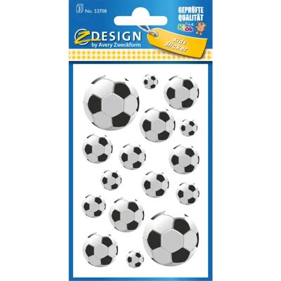 AVERY ZWECKFORM Papiersticker Fußball - 10 Stück, 76x120mm AVERY ZWECKFORM Papiersticker Fußball - 10 Stück, 76x120mm