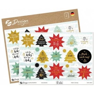 Avery 54613 mehrfarbig Weihnachtsmotiv Papier - Aufkleber Avery 54613 mehrfarbig Weihnachtsmotiv Papier - Aufkleber