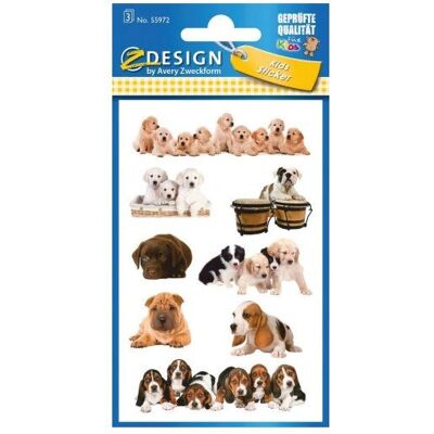 Avery 55972 Kinderaufkleber - Hundedesign - 10 Stück Avery 55972 Kinderaufkleber - Hundedesign - 10 Stück