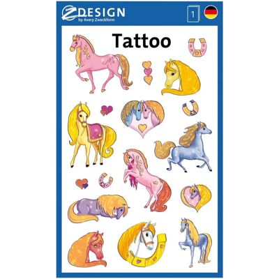 Tatuaggi bambini Avery Z-Design Cavalli Barbie - Tatuaggi Tatuaggi bambini Avery Z-Design Cavalli Barbie - Tatuaggi