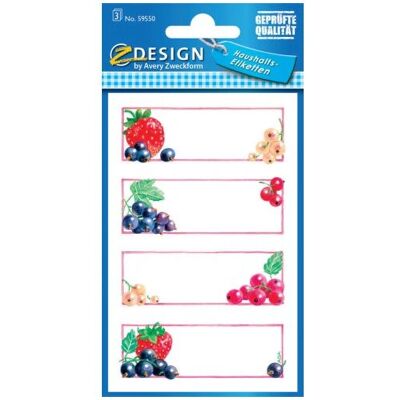 Avery 59550 Selbstklebende Etiketten - Ablösbar, Bunt, 12 Stück Avery 59550 Selbstklebende Etiketten - Ablösbar, Bunt, 12 Stück